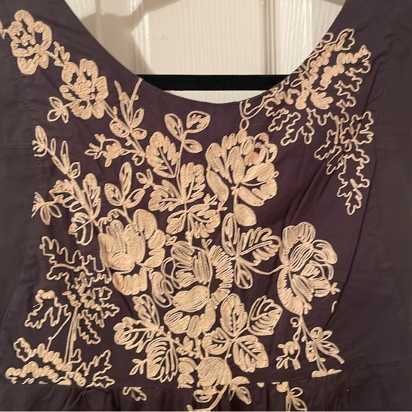 J.Crew Embroidered Dress tan brown sz 2 - Picture 3 of 6
